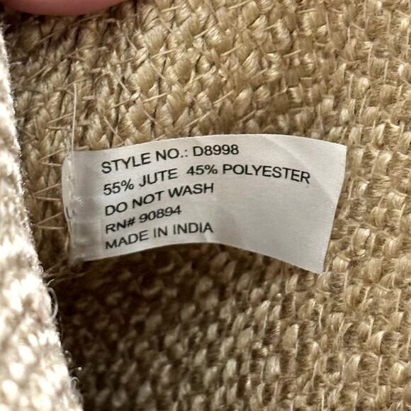 Magid Round Jute Tote Bag Shoulder Handbag Purse Shopper Boho Beach Straw Woven - Picture 6 of 10